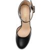 DREAM PAIRS Chaussures à Talons Hauts pour Femmes Escarpins Elégants avec Bride à la Cheville pour Mariages et Fêtes Angela(Noir Pu)