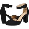 DREAM PAIRS Chaussures à Talons Hauts pour Femmes Escarpins Elégants avec Bride à la Cheville pour Mariages et Fêtes Angela(Noir Suede Us)