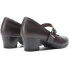 DREAM PAIRS Escarpins Femme à Petit Talon Chaussures Mary Janes pour Femmes Confortables et Légères DWUMPU2538(Brun)