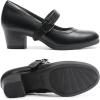 DREAM PAIRS Escarpins Femme à Petit Talon Chaussures Mary Janes pour Femmes Confortables et Légères DWUMPU2538(Noir)