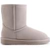 DREAM PAIRS Bottes Femme Daim Véritable Doublure Fausse Fourrure Imperméables Antidérapantes Hiver Chaudes Confort Mémoire de Forme Slip On Classiques(Sable)