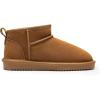 DREAM PAIRS Bottes de Neige pour Femmes Confortable Bottes Hiver Antidérapante et Durable Mini-Botte FuzzyClassic(Châtaigne)
