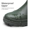 DREAM PAIRS Bottes de Pluie à la Cheville pour Femme Confortables et Elégantes Botte Chelsea Imperméable Chic SDRB2405W-E(Vert Foncé)