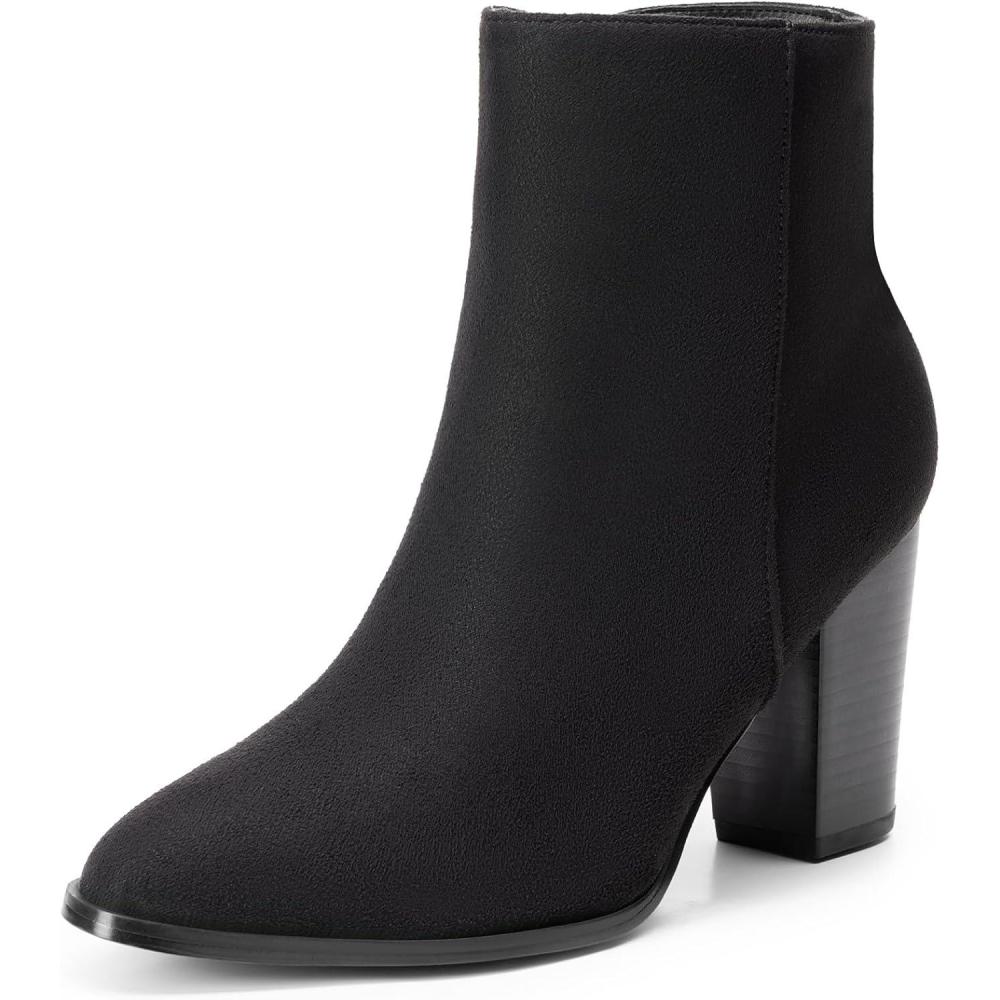 imageDream Pairs Bottines  Talon Bloc pour FemmeSude Noir