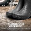 DREAM PAIRS Bottes de Pluie Mi-Mollet pour Femmes Imperméables Bottes de Extérieur Antidérapantes et Durable SDRB2408W-E(Noir)