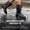 DREAM PAIRS Bottes de Pluie Mi-Mollet pour Femmes Imperméables Bottes de Extérieur Antidérapantes et Durable SDRB2408W-E(Noir)