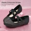 DREAM PAIRS Kids Ballerines Fille Princesse Jolies Chaussures Plates à Paillettes pour Filles Confortable ANGIE-2-NEW-E(Noir E)