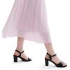 DREAM PAIRS Sandales Élégantes pour Femme avec Le Talon de 6,5 cm Classique et Tendance Sandale d&rsquo;été(Noir)