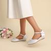 DREAM PAIRS Ballerines Filles Chaussures Plates Princesse Scintillantes Doux et Confortable Ballerine Orné de Perles SDFL2414K(Blanc)