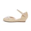 DREAM PAIRS Ballerines Filles Chaussures Plates Princesse Scintillantes Doux et Confortable Ballerine Orné de Perles SDFL2414K(Paillettes D Or)