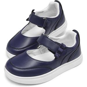 DREAM PAIRS Baskets Mary Jane pour Filles Chaussures Plates Elégantes et Confortables Basket Sport Durable SDFS2323K(Marine)