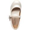 DREAM PAIRS Ballerines Filles Mary Jane Flats Ballerines Chaussures de Princesse Chaussures de Communion Chaussures d&rsquo;école(Ivoire Pu)