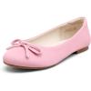 DREAM PAIRS Ballerines Filles à Enfiler Chaussure Plate Confortable Chaussures d&rsquo;école Habillées Classiques(Rose)