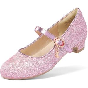 DREAM PAIRS Ballerines Filles Mary Jane Flats Ballerines Chaussures de Princesse Chaussures de Communion Chaussures d&rsquo;école(Rose)