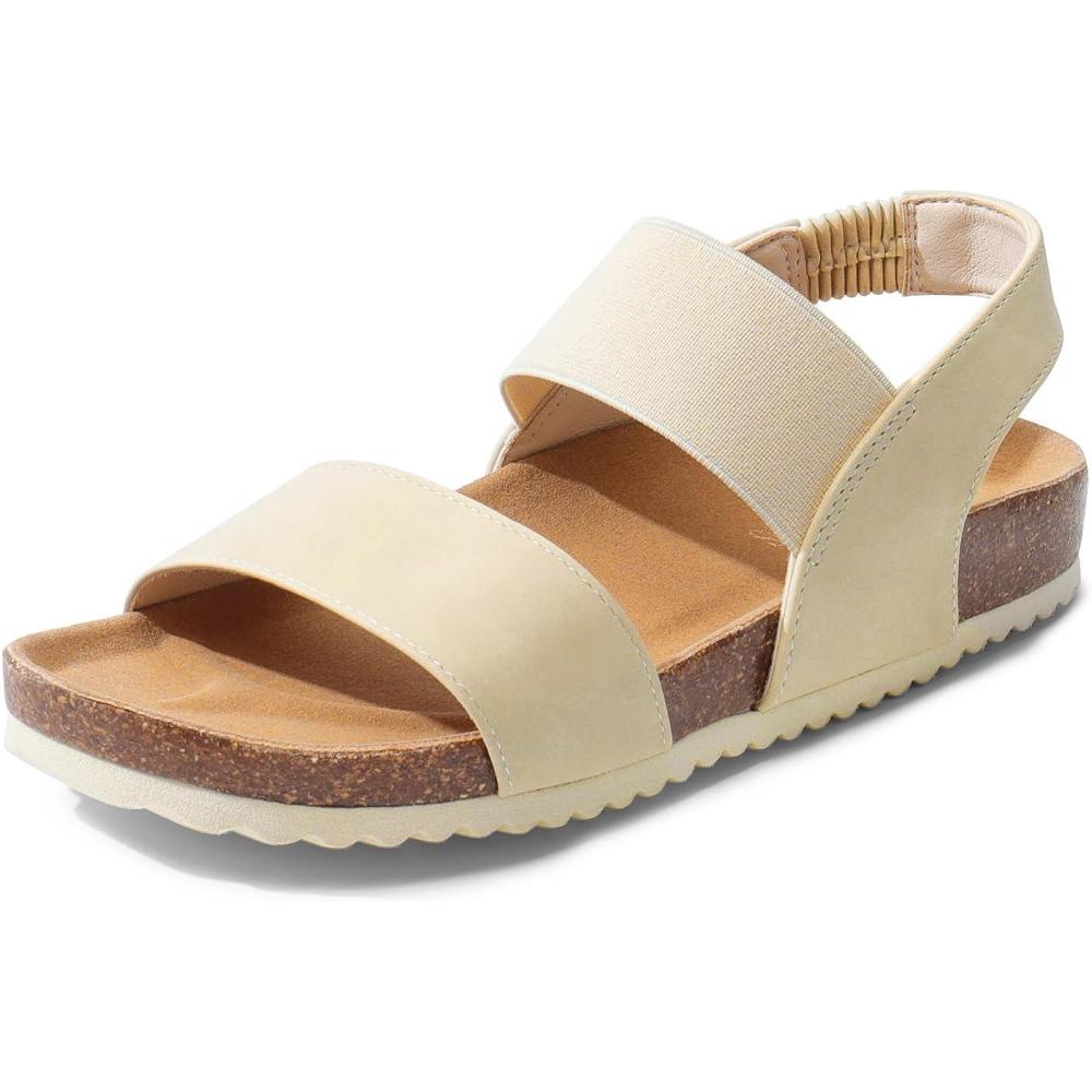 imageDREAM PAIRS Sabots BirkoFlor Mules Classiques pour Femmes Sandales Confortables dt dcontractesBeige
