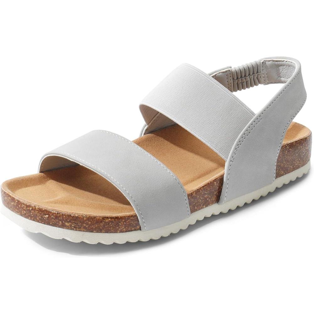 imageDREAM PAIRS Sabots BirkoFlor Mules Classiques pour Femmes Sandales Confortables dt dcontractesGris