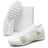 DREAM PAIRS Chaussures de Football pour Hommes Durable et Confortable Chaussure à Crampons(Blanc)