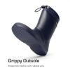DREAM PAIRS KIDS Bottes de Pluie pour Enfants Imperméables et Légères Bottines Antidérapante Durable(Marine)