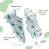DREAM PAIRS Kids Chaussures de Football pour Enfants Durable Chaussures à Crampons avec Laçage latéral pour Garçons Confortable SDSO2301K(Blanc Vert)