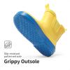 DREAM PAIRS Kids Wellies Rain Shoes Antidérapantes et légères pour garçons et Filles(Jaune Bleu)