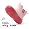 DREAM PAIRS Kids Wellies Rain Shoes Antidérapantes et légères pour garçons et Filles(Pink Rose Red)
