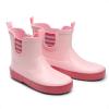 DREAM PAIRS Kids Wellies Rain Shoes Antidérapantes et légères pour garçons et Filles(Pink Rose Red)
