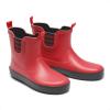 DREAM PAIRS Kids Wellies Rain Shoes Antidérapantes et légères pour garçons et Filles(Rouge Noir)