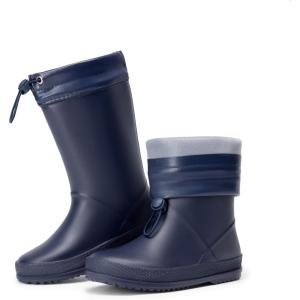 DREAM PAIRS KIDS Bottes de Pluie pour Enfants Imperméables et Légères Bottines Antidérapante Durable(Marine)