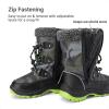 DREAM PAIRS Kids Bottes de Neige pour Enfants Imperméables et Antidérapantes Bottes de Hiver Chaude pour Garçons Filles SDSB2228K(Camo Vert)
