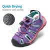 DREAM PAIRS Sandales D&rsquo;été Fermé Toe Beach Sandals Athlétique en Plein air à Séchage Sport Sandales pour Garçon Filles 160912K(Lavande)