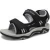 DREAM PAIRS Kids Sandales Enfants Été Chaussures de Sport Confortable Sandales Garçons et Sandales Filles(Noir Clair Gris)