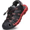 DREAM PAIRS Sandales D&rsquo;été Fermé Toe Beach Sandals Athlétique en Plein air à Séchage Sport Sandales pour Garçon Filles 160912K(Noir Gris Rouge)