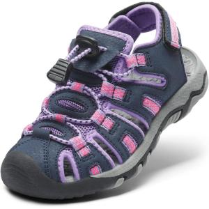 DREAM PAIRS Sandales D&rsquo;été Fermé Toe Beach Sandals Athlétique en Plein air à Séchage Sport Sandales pour Garçon Filles 160912K(Gris Clair Violet)