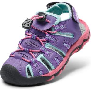 DREAM PAIRS Sandales D&rsquo;été Fermé Toe Beach Sandals Athlétique en Plein air à Séchage Sport Sandales pour Garçon Filles 160912K(Lavande)