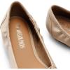 DREAM PAIRS Ballerines Femme Chaussures Classiques Ballerines Plates Femmes Élégantes(Nude)