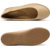 DREAM PAIRS Ballerines Femme Classique Chaussures Plates pour Femmes Douces et Confortables(Nude)