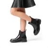 DREAM PAIRS Bottes Fille à Fermeture Éclair Côté Bottines Chelsea Mode Confortables Chaussures Enfant pour École et Loisirs(Noir)