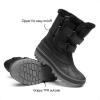 DREAM PAIRS Bottes Neige Enfant Fille Garçon Chaudes Imperméables Antidérapantes Hiver Extérieur(Noir)