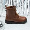 DREAM PAIRS Bottes pour Filles Botte à la Mode Chaussures Enfants Chaudes(Marron Pu)
