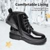 DREAM PAIRS Bottes pour Filles Botte à la Mode Chaussures Enfants Chaudes(Noir)