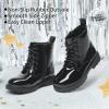 DREAM PAIRS Bottes pour Filles Botte à la Mode Chaussures Enfants Chaudes(Noir)