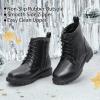 DREAM PAIRS Bottes pour Filles Botte à la Mode Chaussures Enfants Chaudes(Noir Pu)