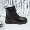 DREAM PAIRS Bottes pour Filles Botte à la Mode Chaussures Enfants Chaudes(Noir Pu)
