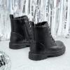 DREAM PAIRS Bottes pour Filles Botte à la Mode Chaussures Enfants Chaudes(Noir Pu)