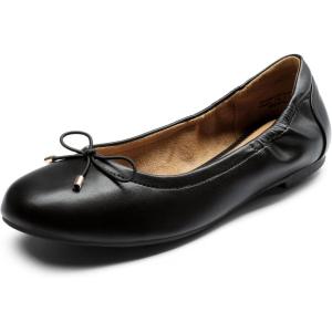 DREAM PAIRS Ballerines Femme Chaussures Classiques Ballerines Plates Femmes Élégantes(Noir)