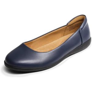 DREAM PAIRS Ballerines Femme Classique Chaussures Plates pour Femmes Douces et Confortables(Marine)