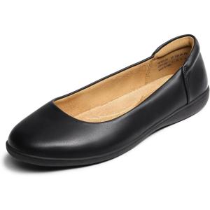 DREAM PAIRS Ballerines Femme Classique Chaussures Plates pour Femmes Douces et Confortables(Noir)