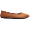 DREAM PAIRS Ballerines Femme Confortables à Bout Pointu en Suédine, Chaussures Plates à Enfiler pour Travail, Bureau ou Sorties(Brun)