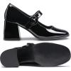 Dream Pairs Escarpins pour Femme – Plateforme épaisse Mary Janes – Boucle – Appartements – Bouche Plate – Japonais – Mignon – Chaussures de Princesse Lolita(Noir)