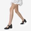 Dream Pairs Escarpins pour Femme – Plateforme épaisse Mary Janes – Boucle – Appartements – Bouche Plate – Japonais – Mignon – Chaussures de Princesse Lolita(Noir Pu)